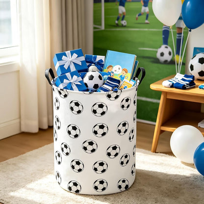 Foldable Waterproof Round Fabric Laundry Basket Home, Toys
