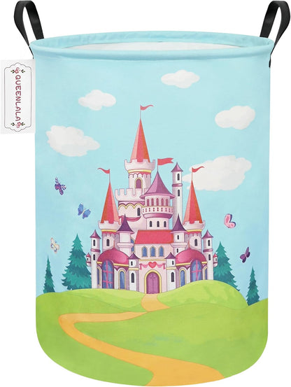 Foldable Waterproof Round Fabric Laundry Basket Home, Toys