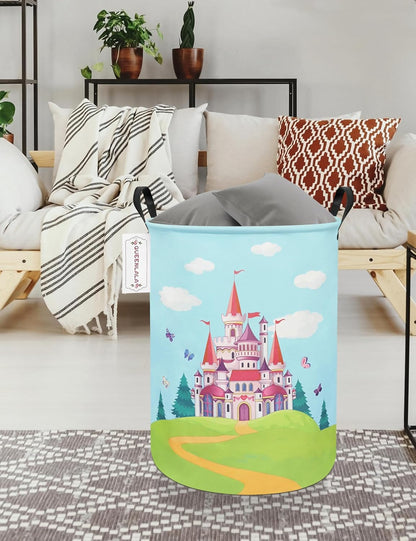 Foldable Waterproof Round Fabric Laundry Basket Home, Toys