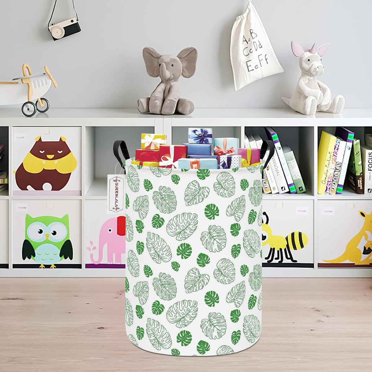 Foldable Waterproof Round Fabric Laundry Basket Home, Toys