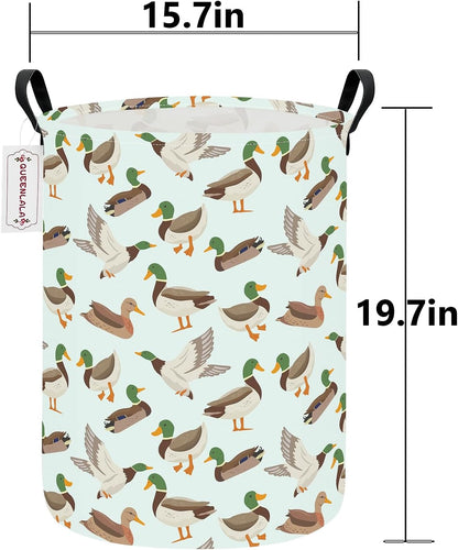 Foldable Waterproof Round Fabric Laundry Basket Home, Toys