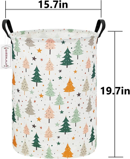 Foldable Waterproof Round Fabric Laundry Basket Home, Toys