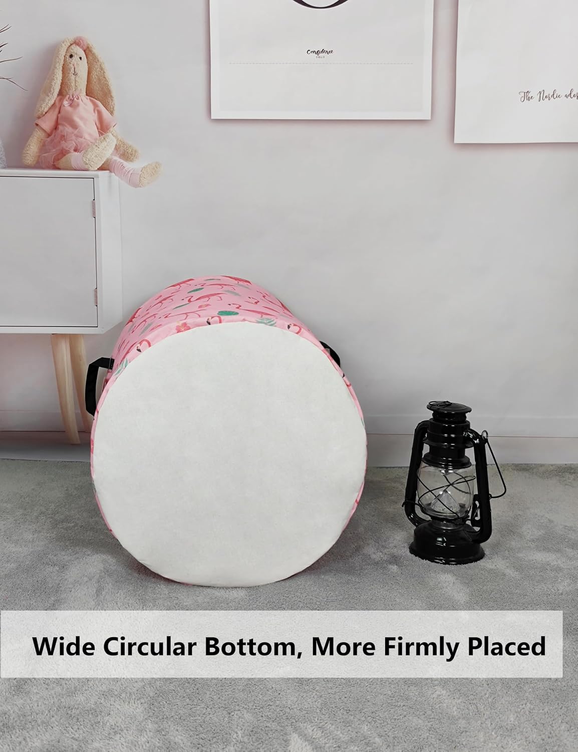 Foldable Waterproof Round Fabric Laundry Basket Home, Toys