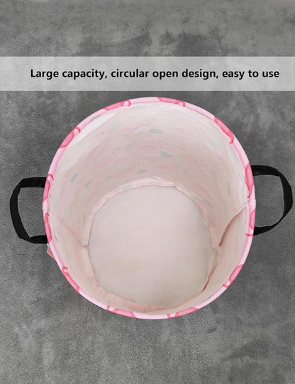 Foldable Waterproof Round Fabric Laundry Basket Home, Toys