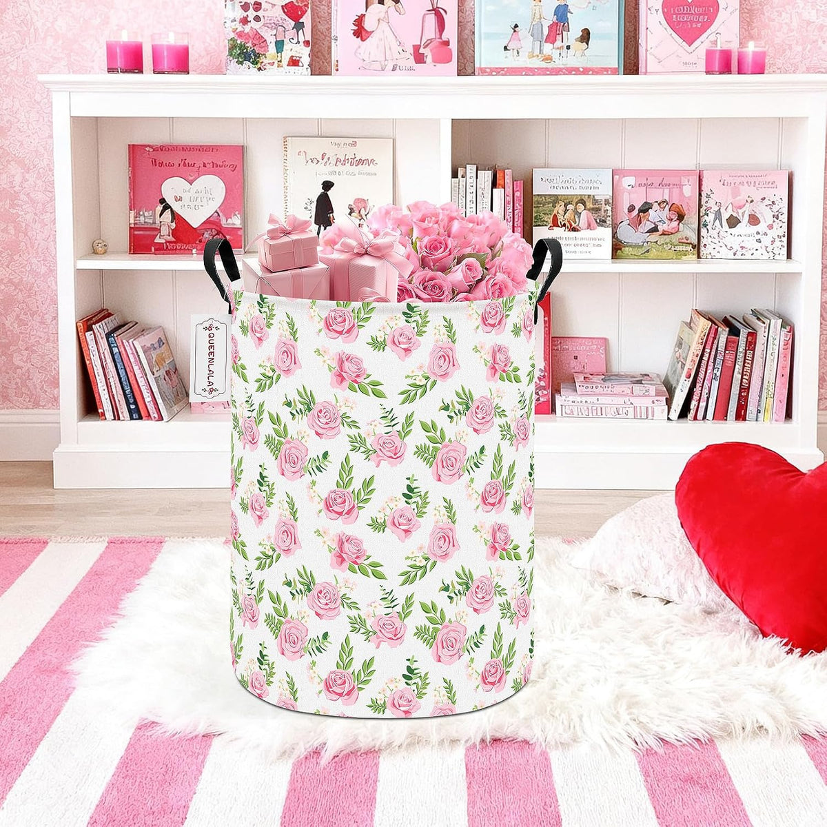 Foldable Waterproof Round Fabric Laundry Basket Home, Toys