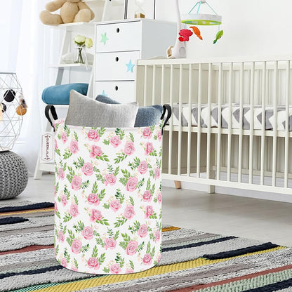 Foldable Waterproof Round Fabric Laundry Basket Home, Toys