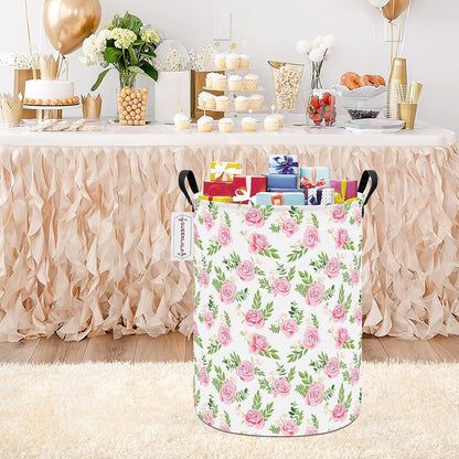 Foldable Waterproof Round Fabric Laundry Basket Home, Toys