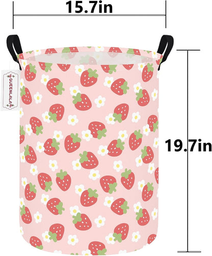 Foldable Waterproof Round Fabric Laundry Basket Home, Toys