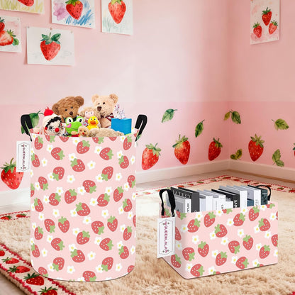 Foldable Waterproof Round Fabric Laundry Basket Home, Toys