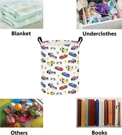 Foldable Waterproof Round Fabric Laundry Basket Home, Toys