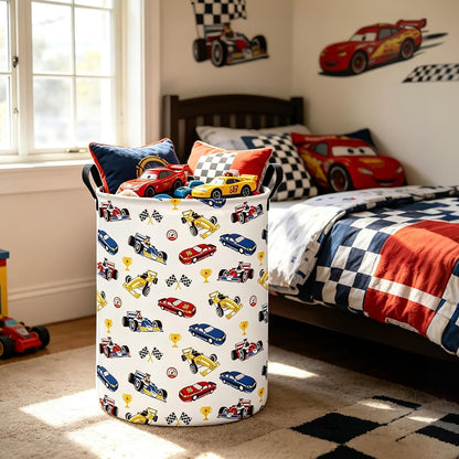 Foldable Waterproof Round Fabric Laundry Basket Home, Toys