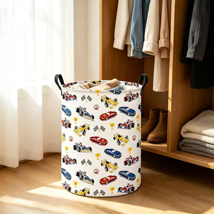 Foldable Waterproof Round Fabric Laundry Basket Home, Toys