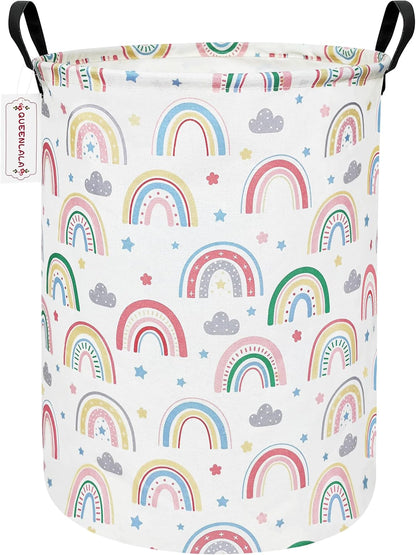 Foldable Waterproof Round Fabric Laundry Basket Home, Toys