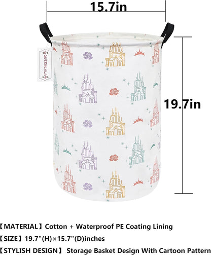 Foldable Waterproof Round Fabric Laundry Basket Home, Toys