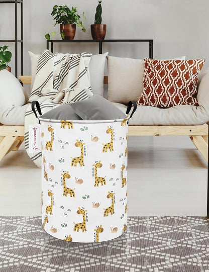 Foldable Waterproof Round Fabric Laundry Basket Home, Toys
