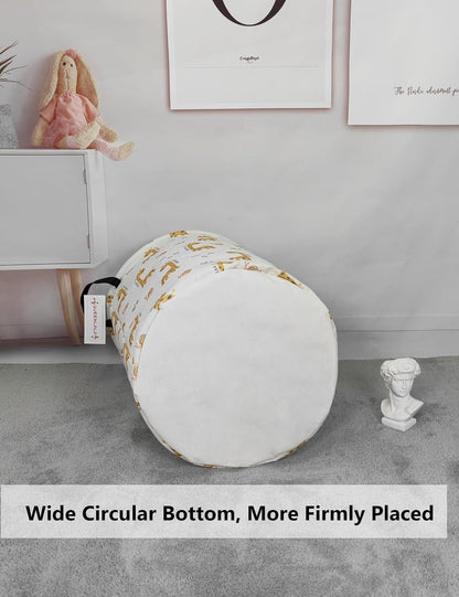 Foldable Waterproof Round Fabric Laundry Basket Home, Toys