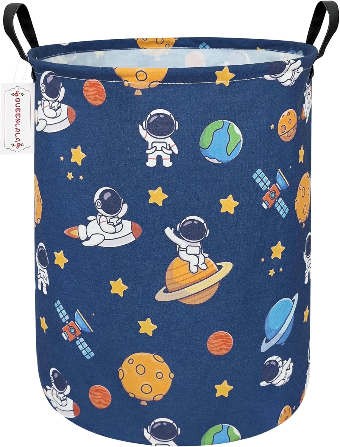 Foldable Waterproof Round Fabric Laundry Basket Home, Toys