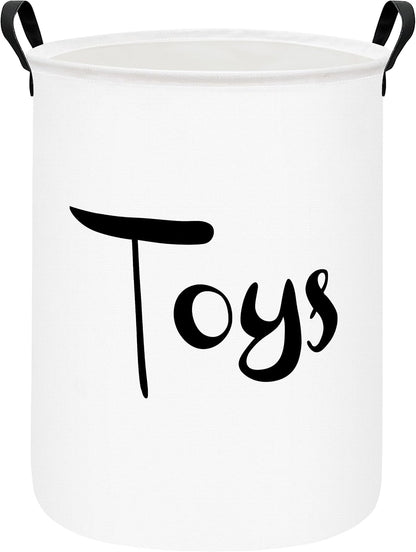 Foldable Waterproof Round Fabric Laundry Basket Home, Toys