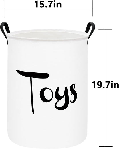 Foldable Waterproof Round Fabric Laundry Basket Home, Toys