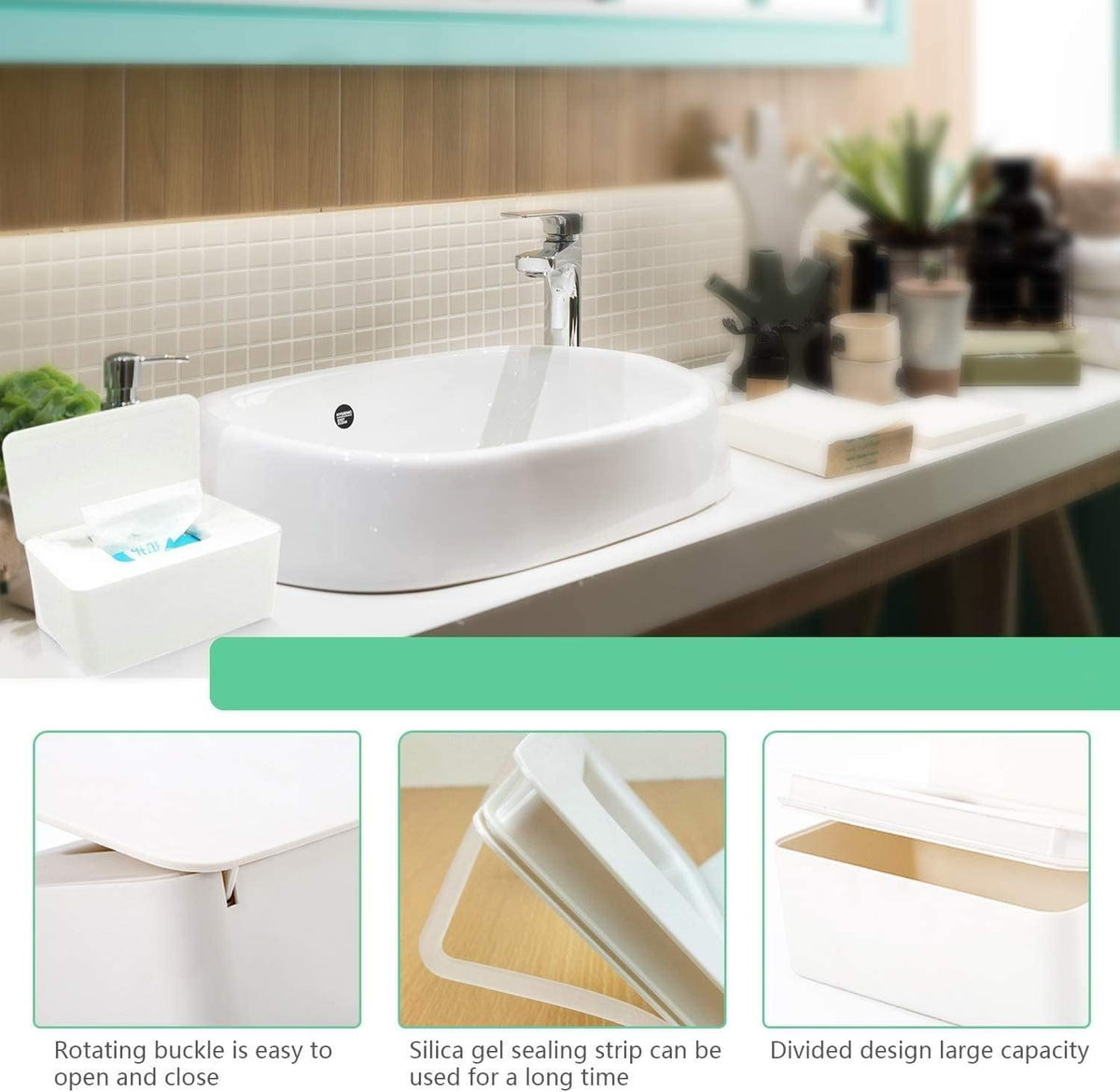 Baby Wipe Dispenser for Bathroom,8.2L x 4.9W x 3.9H inches