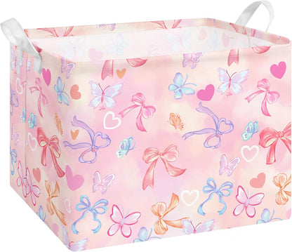 Collapsible Storage Basket Collapsible Fabric Laundry Basket with Handles