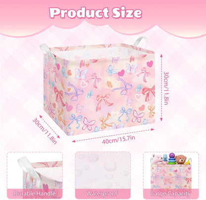Collapsible Storage Basket Collapsible Fabric Laundry Basket with Handles