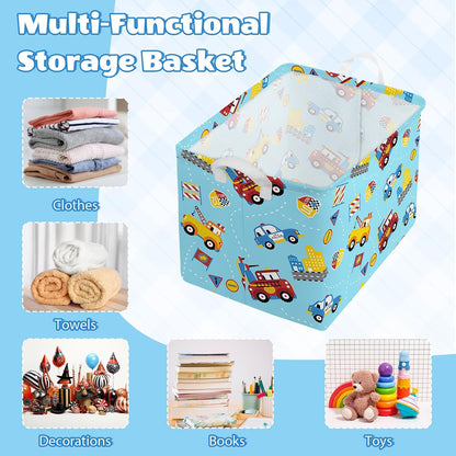 Collapsible Storage Basket Collapsible Fabric Laundry Basket with Handles
