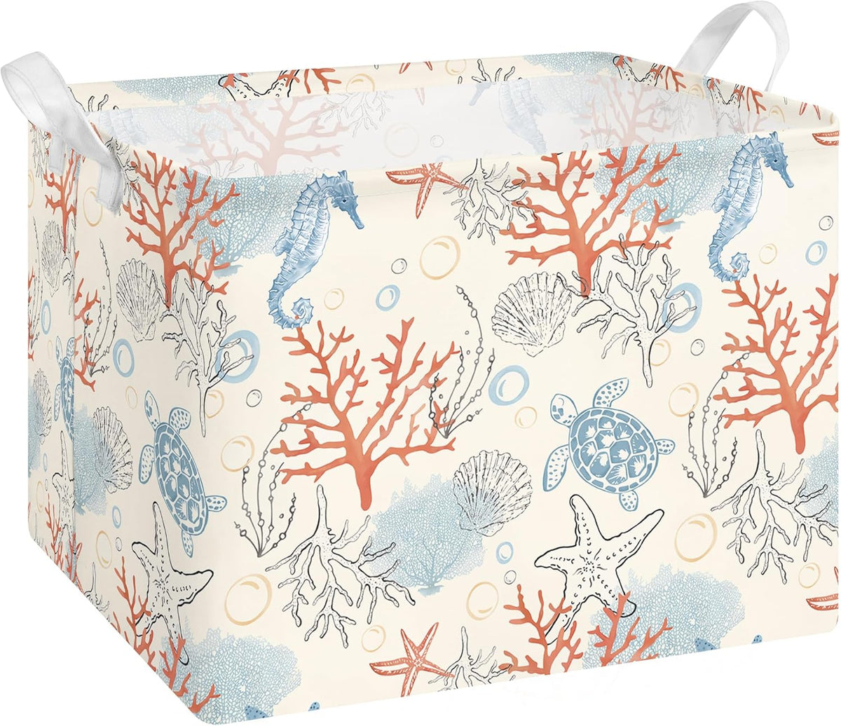 Collapsible Storage Basket Collapsible Fabric Laundry Basket with Handles