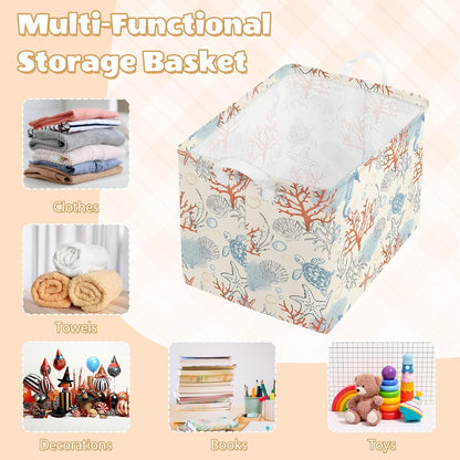 Collapsible Storage Basket Collapsible Fabric Laundry Basket with Handles