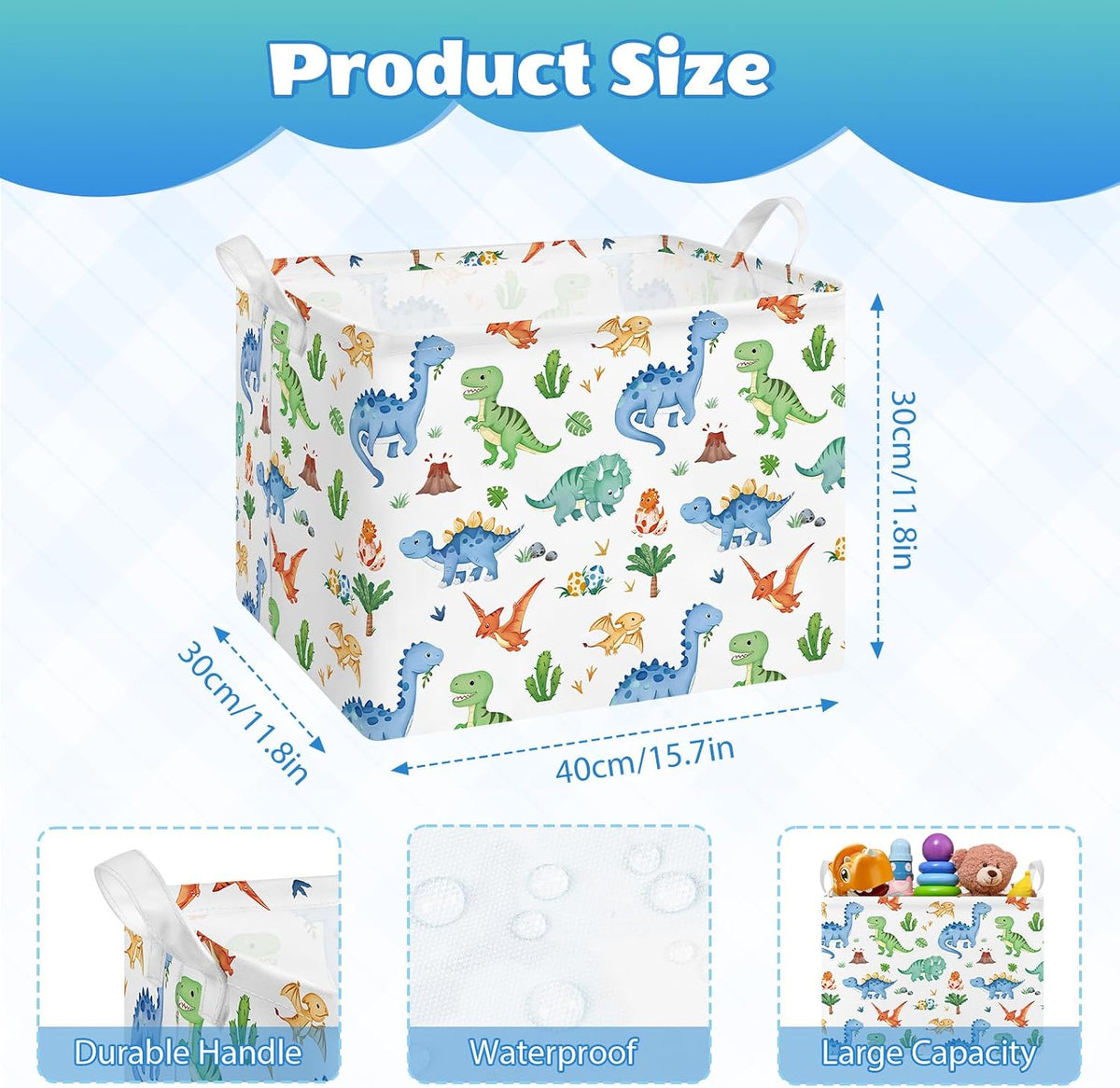 Collapsible Storage Basket Collapsible Fabric Laundry Basket with Handles