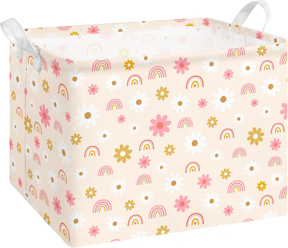 Collapsible Storage Basket Collapsible Fabric Laundry Basket with Handles