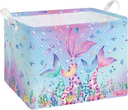 Collapsible Storage Basket Collapsible Fabric Laundry Basket with Handles