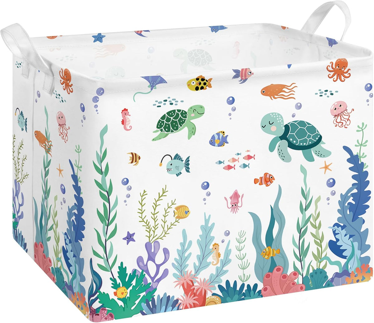 Collapsible Storage Basket Collapsible Fabric Laundry Basket with Handles