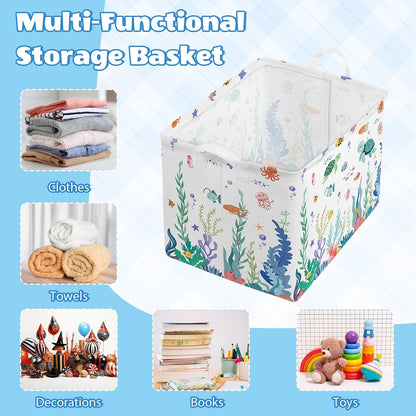 Collapsible Storage Basket Collapsible Fabric Laundry Basket with Handles