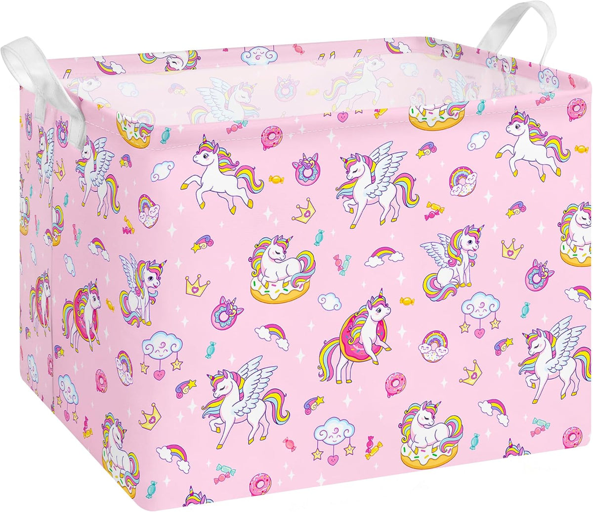 Collapsible Storage Basket Collapsible Fabric Laundry Basket with Handles
