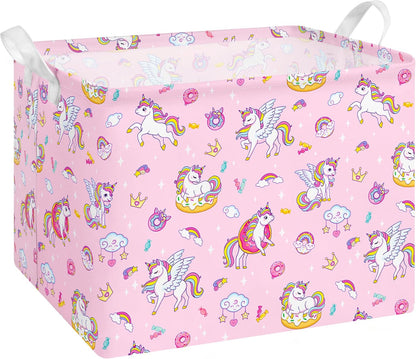 Collapsible Storage Basket Collapsible Fabric Laundry Basket with Handles