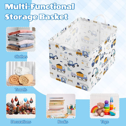 Collapsible Storage Basket Collapsible Fabric Laundry Basket with Handles