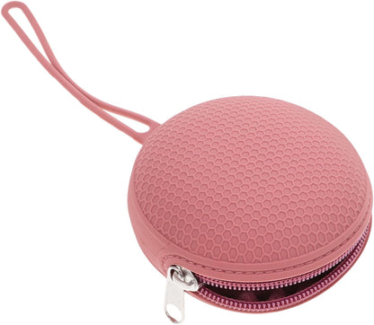 Silicone Pacifier Storage Pouch Washable Travel Case for Pacifiers Keys and Coins Detachable Design for Moms Go