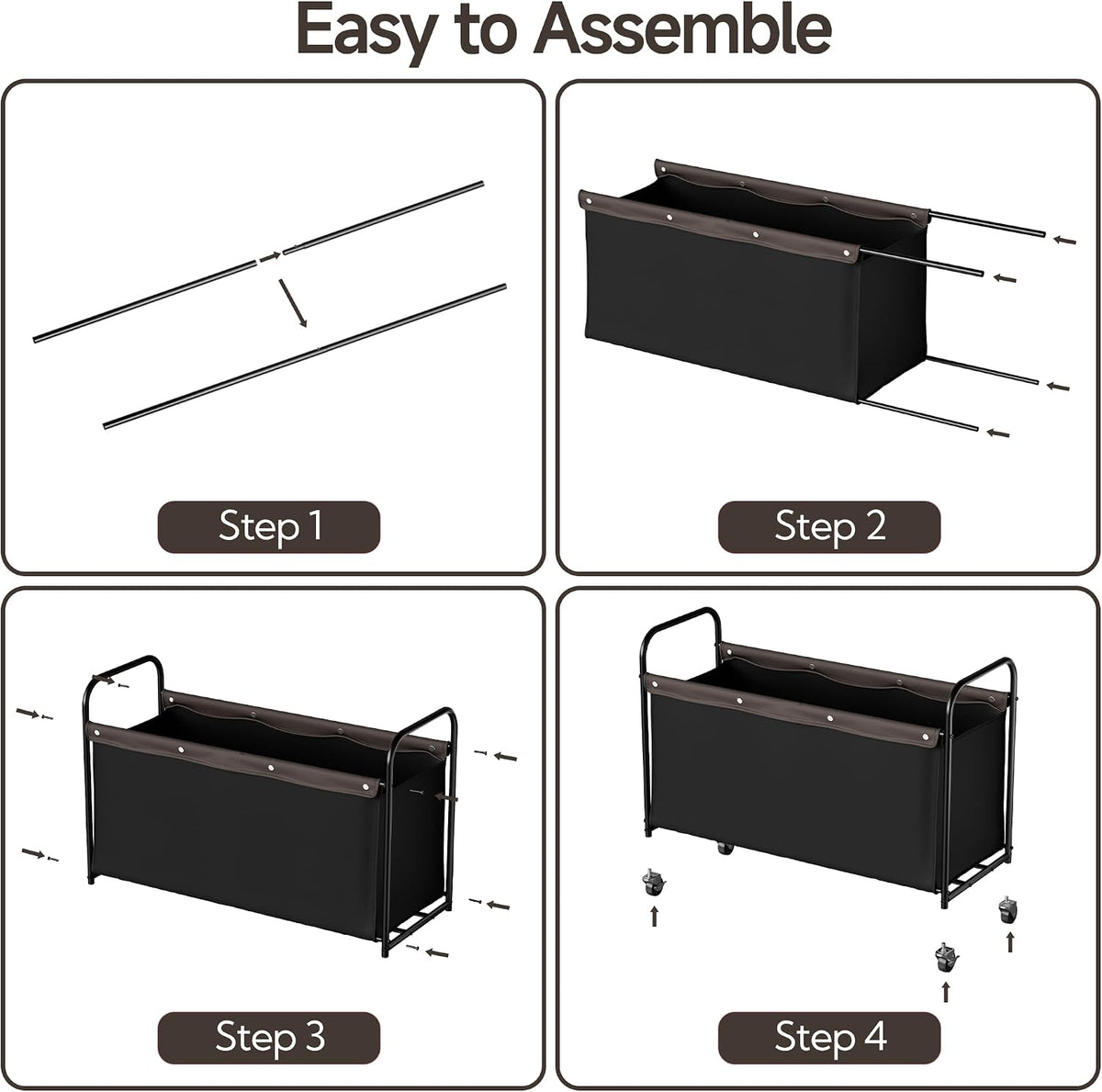 135L Extra Large Storage Chest with Wheels for Living Room