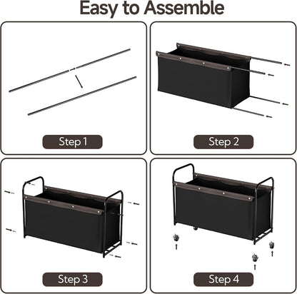 135L Extra Large Storage Chest with Wheels for Living Room