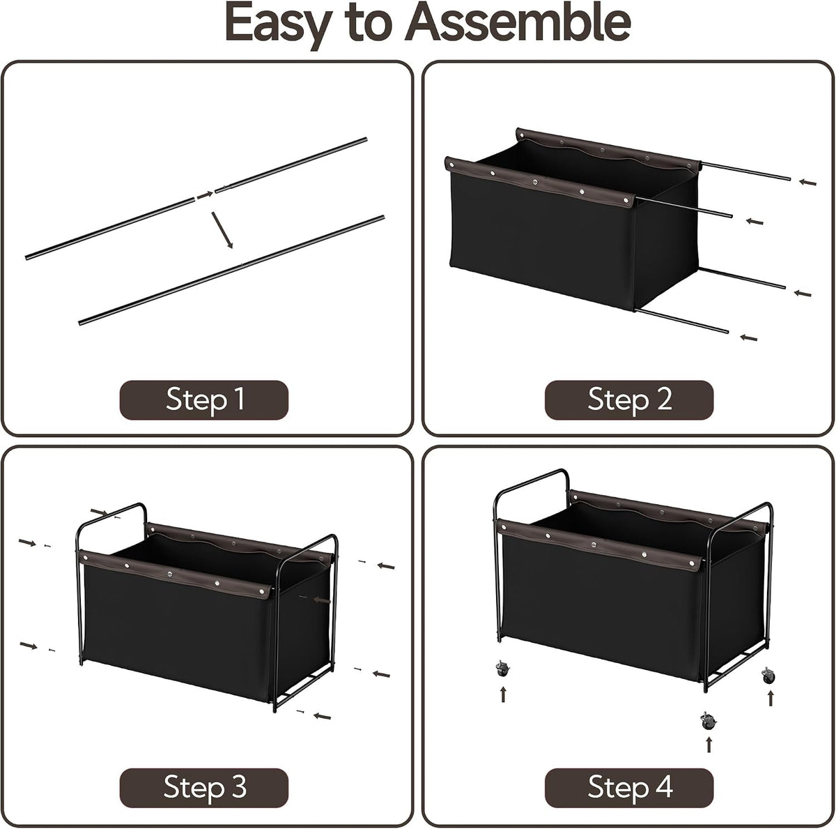 135L Extra Large Storage Chest with Wheels for Living Room