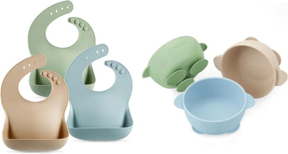 Silicone Baby Bibs & Bowls