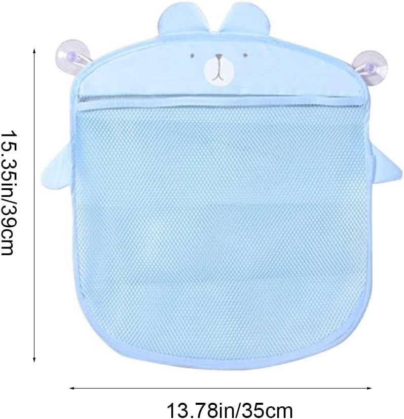 Bath Toys Organizer Bag,Quick Dry Storage Net,Cute Mesh Bath Toy Storage,Hanging Toy Organiser,Bathroom Mesh Organiser Bag