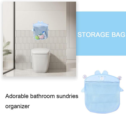 Bath Toys Organizer Bag,Quick Dry Storage Net,Cute Mesh Bath Toy Storage,Hanging Toy Organiser,Bathroom Mesh Organiser Bag