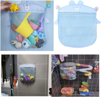 Bath Toys Organizer Bag,Quick Dry Storage Net,Cute Mesh Bath Toy Storage,Hanging Toy Organiser,Bathroom Mesh Organiser Bag