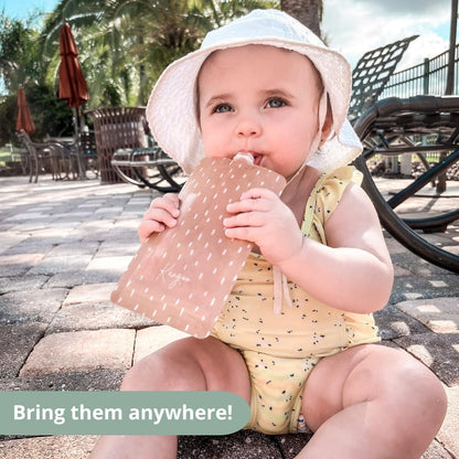 Reusable Baby Food Pouches | Refillable Squeeze Pouches Smoothies, Apple Sauces, Purees | Squeeze Pouch snack - Storage for Kids Toddler - Refillable (Pack of 6)