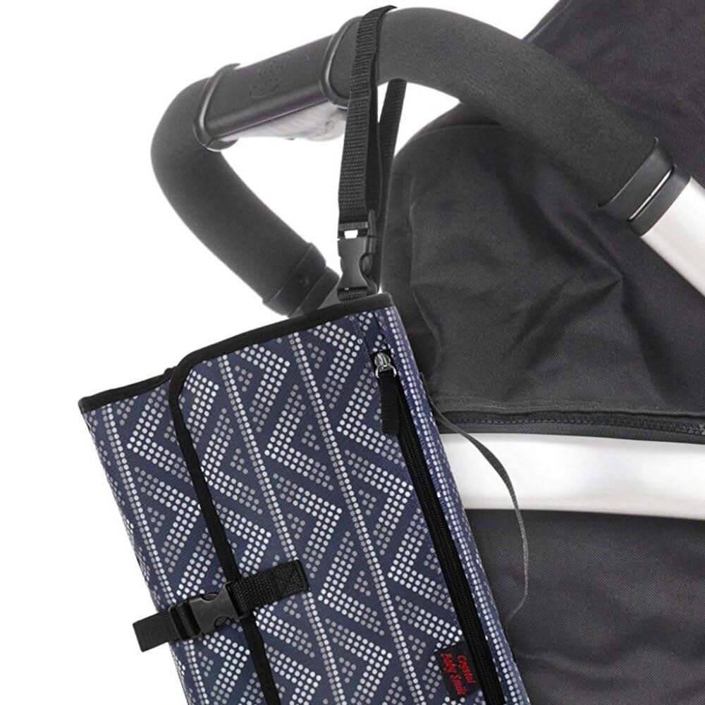 Waterproof Foldable Changing Mat for Newborns – Portable with Padded Cushion, Built-in Storage, Easy to Clean, Ideal for On-The-Go Diaper Changes