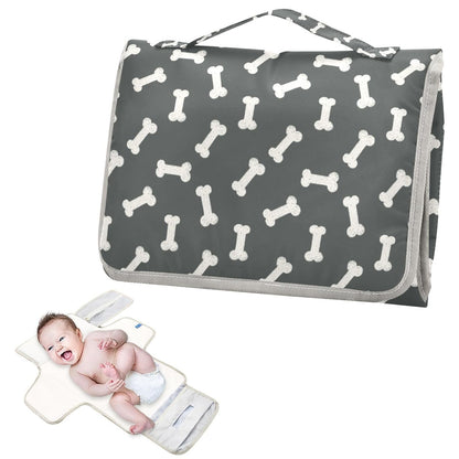 Woodland Deer Portable Diaper Changing Pad with Wipes Holder