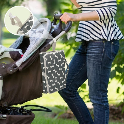 Woodland Deer Portable Diaper Changing Pad with Wipes Holder