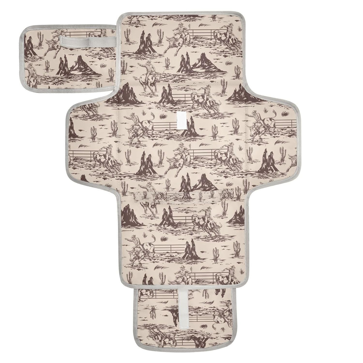 Woodland Deer Portable Diaper Changing Pad with Wipes Holder